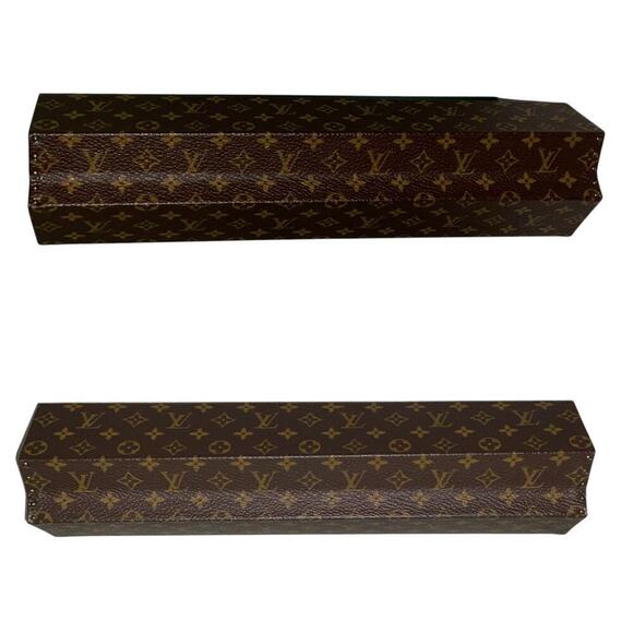 Louis Vuitton Rare Vintage Mini Trunk Monogram Wood Accessory Box - Picture 3 of 14
